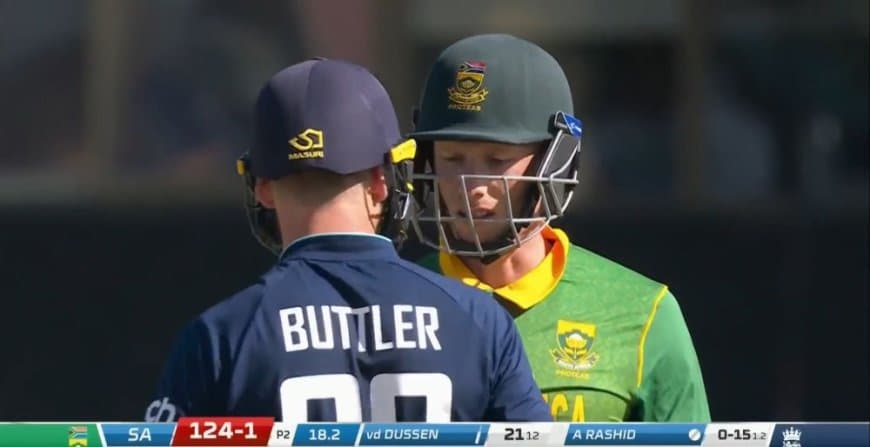 Watch: "What's your problem Rassie," Buttler-Rassie van Dussen banter during SA vs ENG 2nd ODI