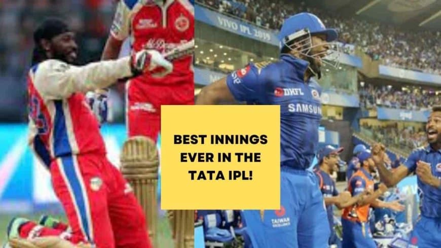 TATA IPL 2023: A Look at Top 5 Memorable Innings in the History of TATA IPL. &nbsp;