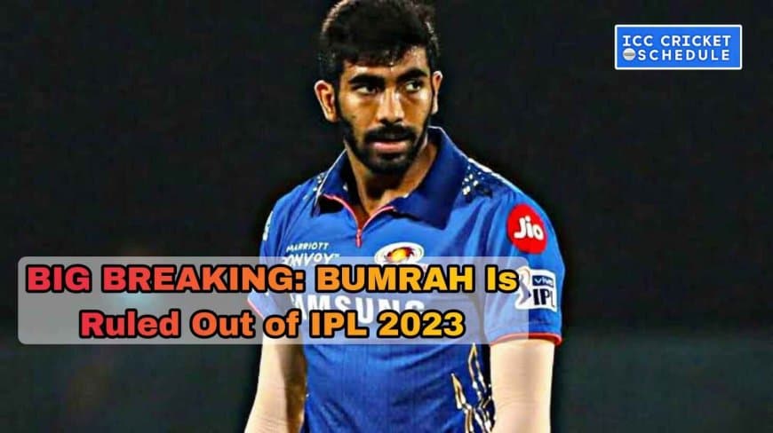 IPL 2023 Breaking: Big blow to Mumbai Indians, Jasprit Bumrah ruled out of IPL 2023