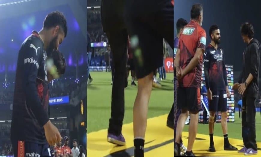 KKR vs RCB: Watch - Two biggest superstars of India Virat Kohli and Shahrukh Khan dance together after KKR thumped RCB in IPL 2023