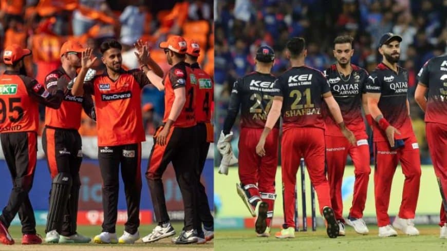 SRH vs RCB Dream11 Prediction, Strongest playing 11s, Weather Forecast, and Pitch Report for match number 65.