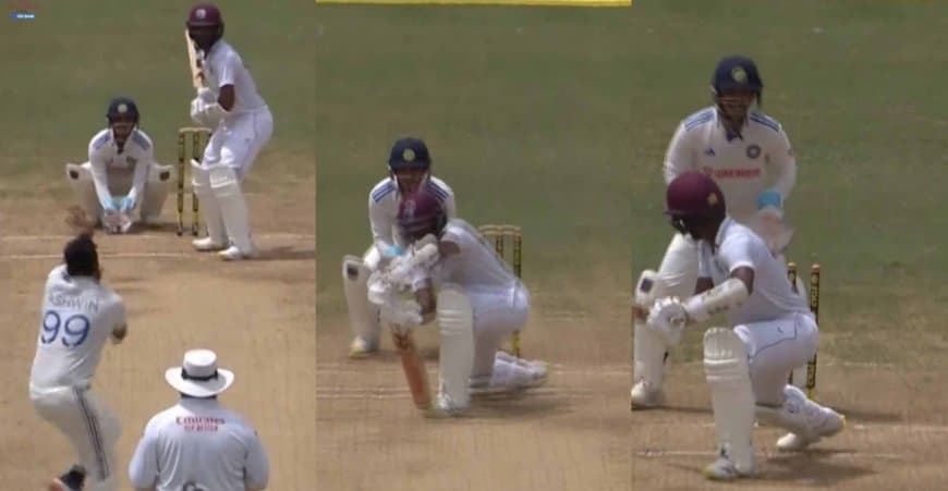 IND vs WI: WATCH - R Ashwin leaves Kraigg Braithwaite in shock as he bowls a magical ball to rattle his stumps?