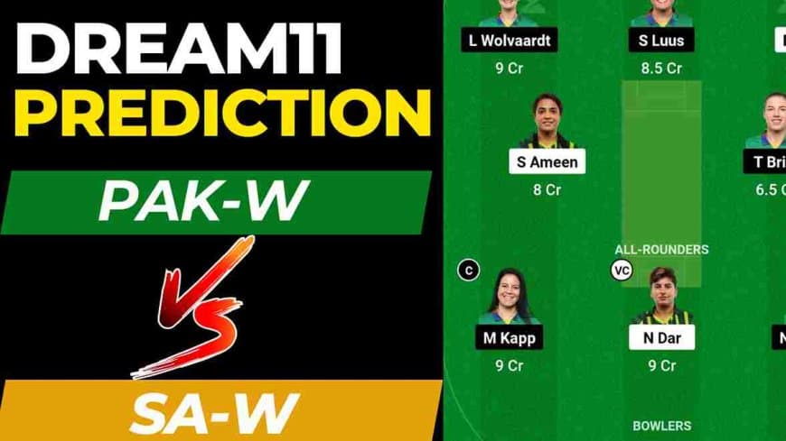 PAK-W vs SA-W Dream11 Prediction 1st ODI Match | Pakistan Women vs South Africa Women Dream11 Team, National Stadium Karachi Pitch Report