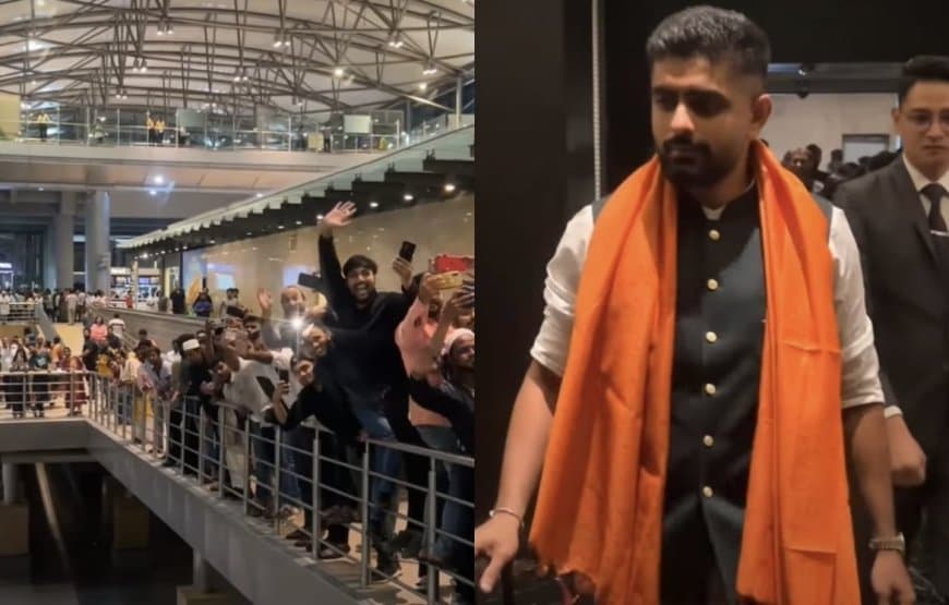 ICC World Cup 2023: Watch: Pakistan team receives a grand welcome as they arrive in India for the World Cup