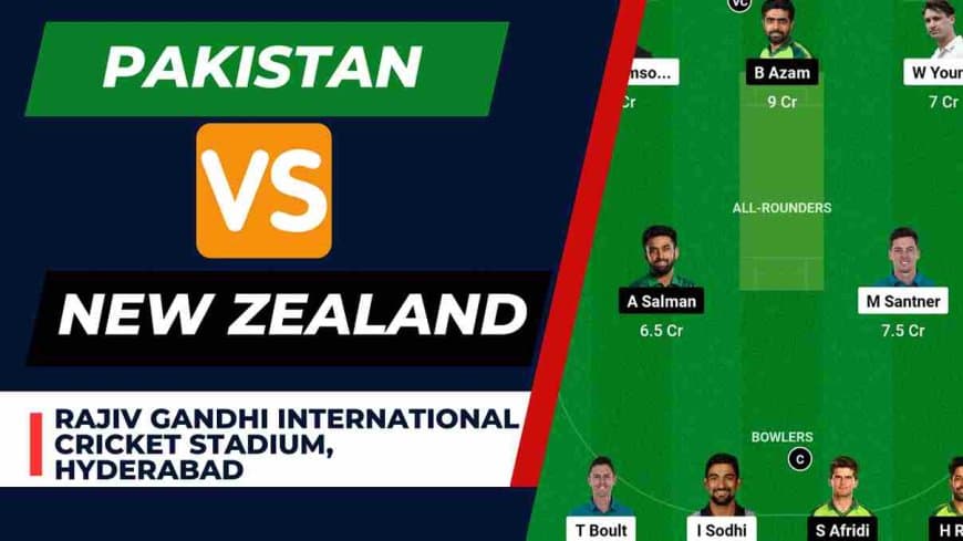 PAK vs NZ Dream11 Prediction World Cup Warm-up Match | Pakistan vs New Zealand Dream11 Team, Rajiv Gandhi International Stadium Pitch Report