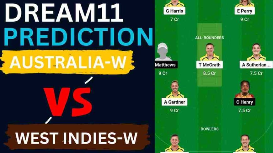 AUS-W vs WI-W Dream11 Prediction 1st T20I Match | Australia Women vs West Indies Women Dream11 Team, Senwes North Sydney Oval Cricket Ground Pitch Report