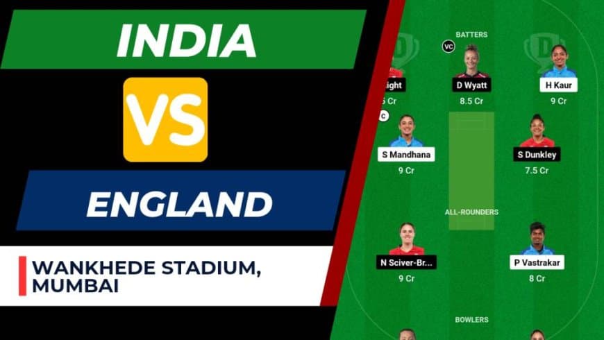 IND vs ENG (W) 2nd T20I Dream11 Prediction, Dream11 Team| India-W vs England-W Weather Forecast and Wankhede Stadium Pitch Report