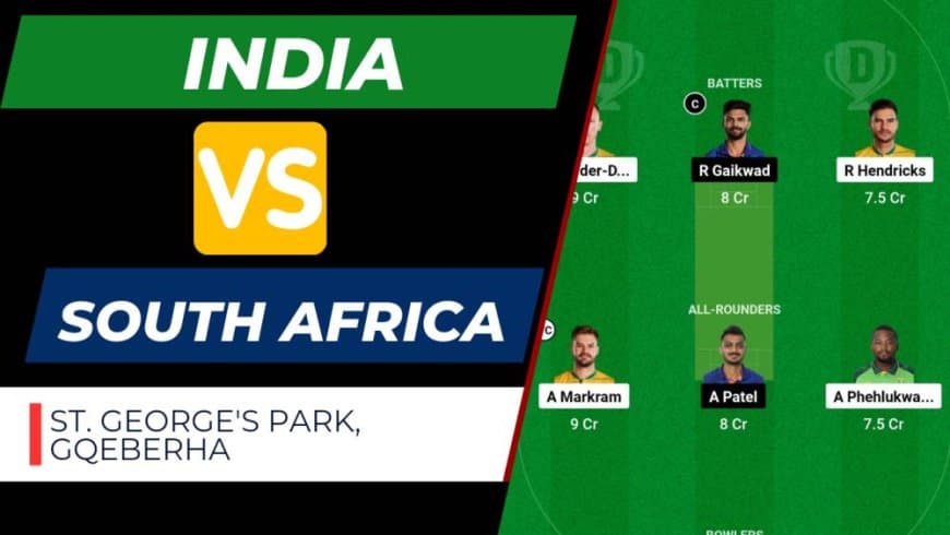 IND vs SA 2nd ODI Dream11 Prediction, India vs South Africa Dream11 Team, St George's Park, Gqeberha Pitch Report | India tour of South Africa 2023-24