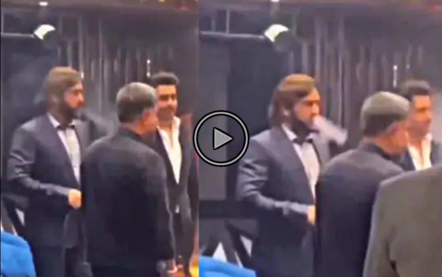 Watch: Ms Dhoni spotted smoking Hookah in an event, video?goes?viral