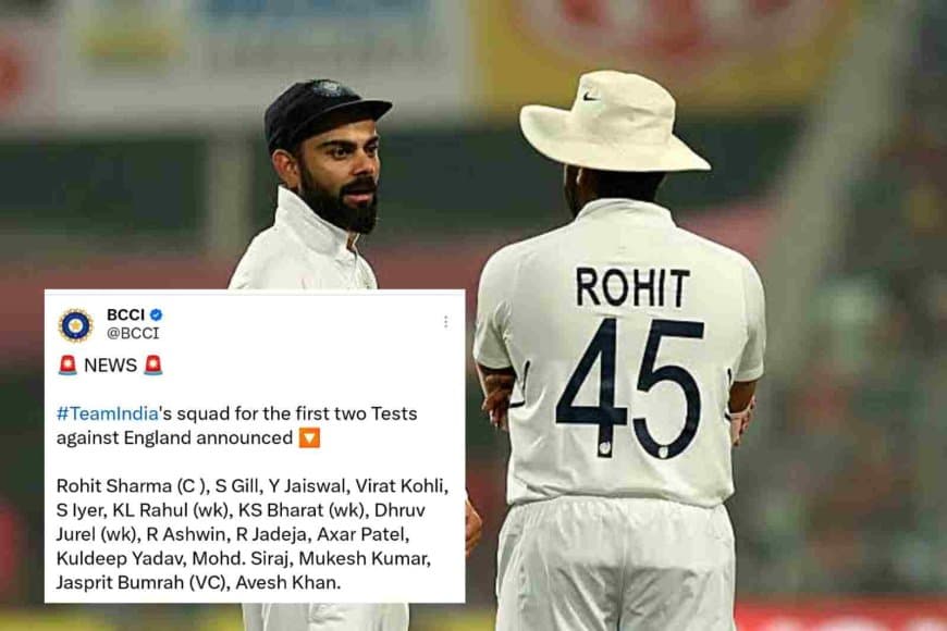 IND vs ENG: Indian Team for the first two test matches against England announced | England tour of India, 2024