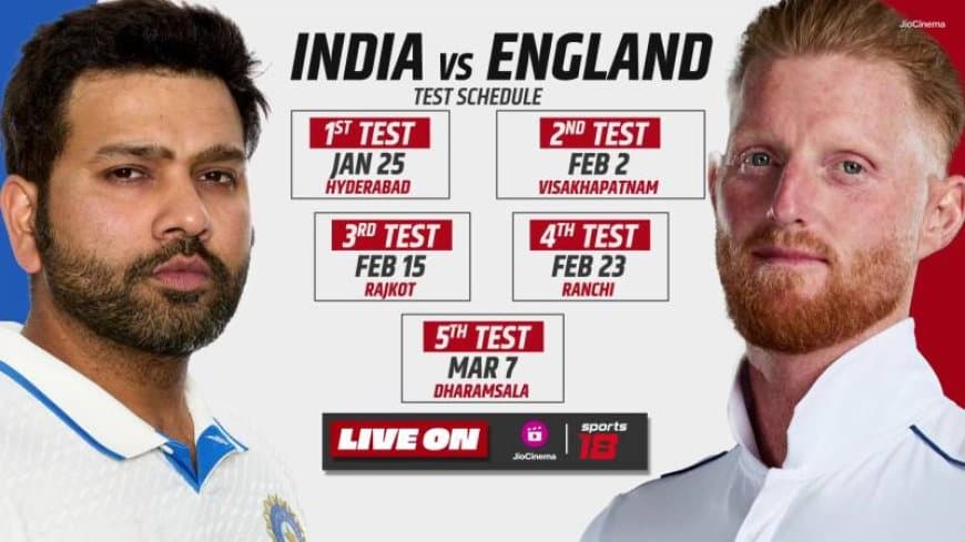 IND vs ENG Schedule, Updated Full Squads, Venues, Timings, Streaming and Broadcasting Details | England Tour Of India 2024