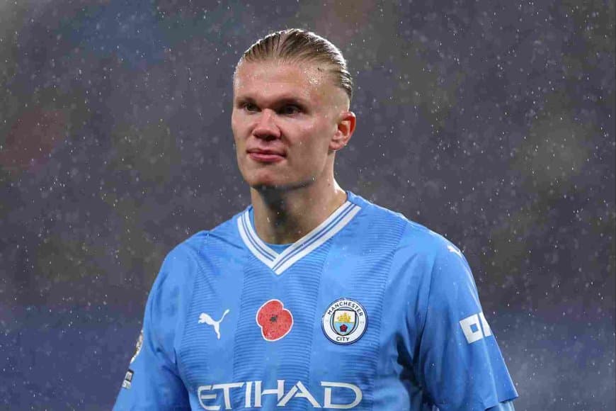 Angry Erling Haaland shoves Sky Sports camera off his face after Man City 1-1 draw