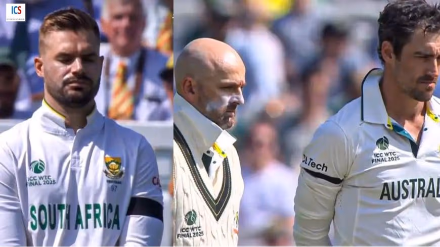 Ahmedabad Plane Crash Tribute: Aussie & South African Players Wear Black Armbands During WTC Final 2025