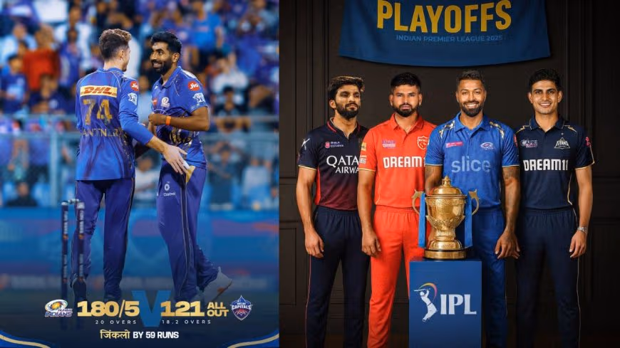 IPL 2025: Mumbai Indians qualify for the Playoffs as they secure a dominant win over Delhi Capitals