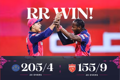 Image for Rajasthan Royals Thrash Punjab Kings by 50 Runs! Jaiswal & Parag Power RR to 2nd Straight Win | IPL 2025