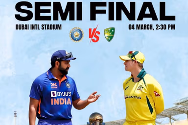 Image for India vs Australia Head-to-Head Records in Champions Trophy and ODI Stats | IND vs AUS Semifinal Champions Trophy 2025