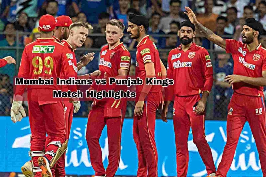 MI vs PBKS: In a high-scoring encounter, Punjab Kings beat Mumbai Indians by 13 runs | Updated Points Table IPL 2023