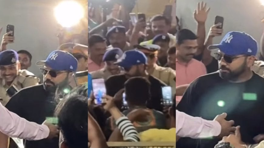 Watch: Hundreds of fans gather at Mumbai Airport to welcome Rohit Sharma after ICC Champions Trophy 2025 win