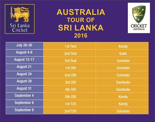 australia cricket tour schedule