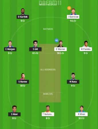 Dream11 team for KXIP Vs MI match on October, 1.