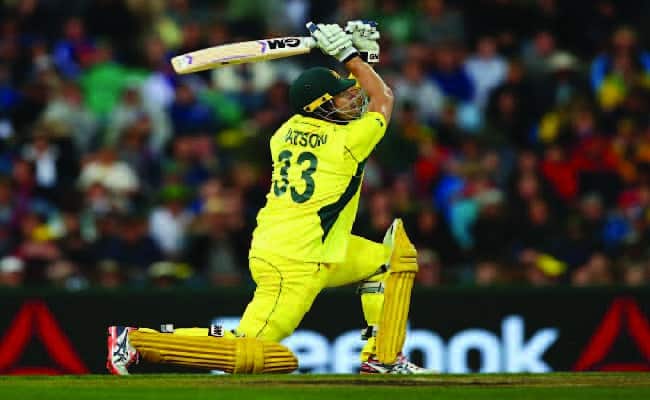 Shane Watson playing for Australia in ODI