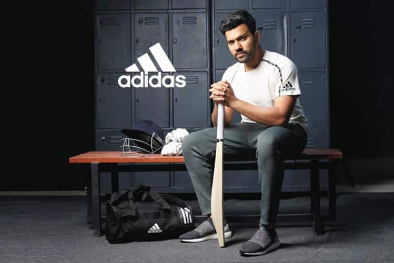 Rohit Sharma endorsing leading brand Adidas.