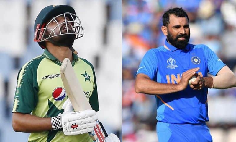 Babar Azam - Left | Mohammad Shami - Right