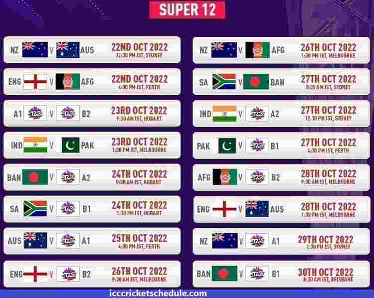 Cricket World Cup 2024 Schedule Time Table Abbey