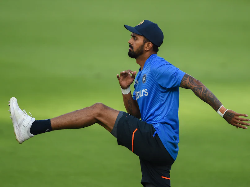 KL Rahul in action