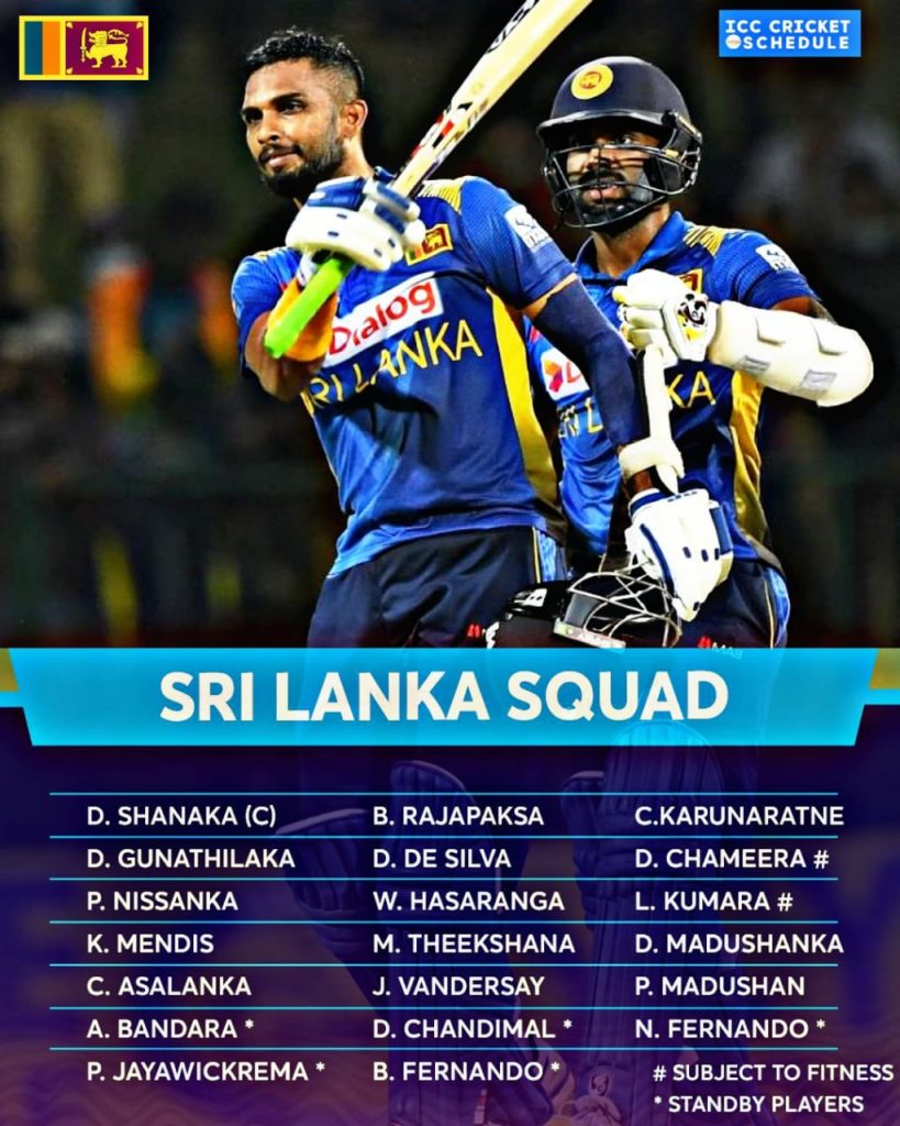 Sri Lanka Squad