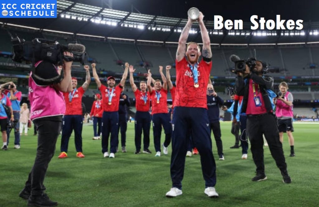 Ben Stokes with T20 World cup 2022 trophy
