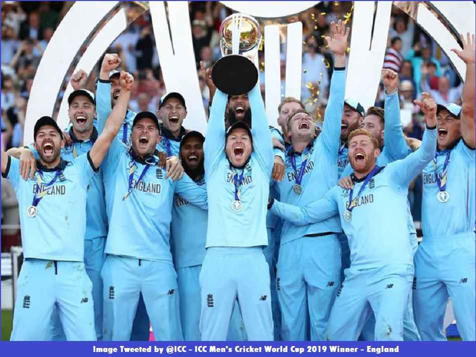 Cricket World Cup 2019 Winner - England