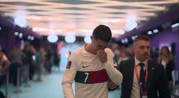 Cristiano Ronaldo tears