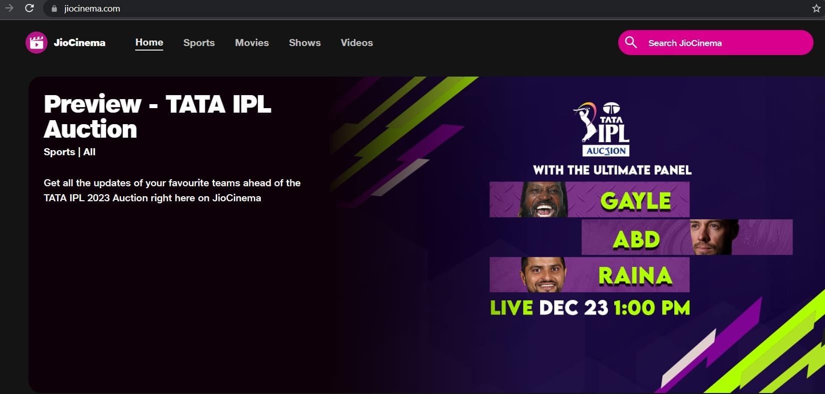 Where to watch IPL 2023 auction online for free? Hotstar or JIO Cinema