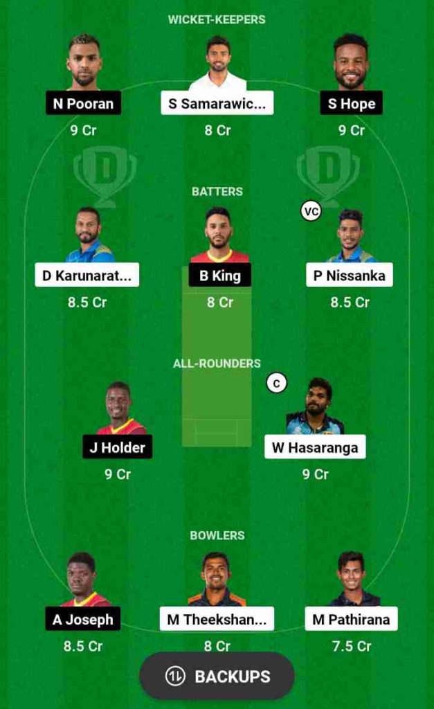 SL vs WI Dream11 Prediction, Harare Sports Club Pitch Report | ICC World Cup Qualifiers 2023 Super Six Sri Lanka vs West Indies Dream11 Team