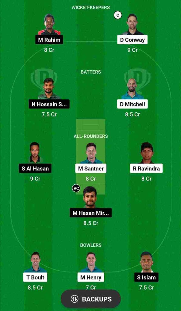 NZ vs BAN Dream11 Prediction 11th Match World Cup 2023 | New Zealand vs Bangladesh Dream11 Team, Head To Head Records, Playing XI, Pitch Report