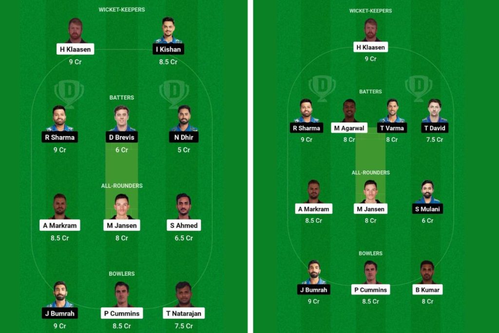 IPL 2024 SRH vs MI Dream11 Prediction, Dream11 Team, Head-To-Head Record, SRH and MI Playing 11, Weather Forecast and Live Streaming Details
