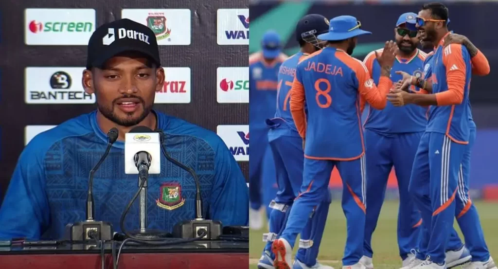 "Our Bowlers will…"- BAN Captain Shanto issues warning to India ahead of IND vs BAN T20 World Cup 2024 Super 8 Clash