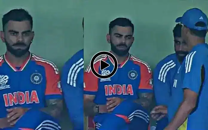 Watch: Rahul Dravid encouraged Virat Kohli after his poor performance against England in the Semi-Final-2 match-Viral Video